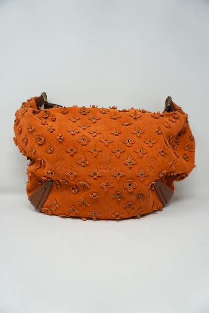Louis Vuitton Fleurs Onatah GM Monogram Suede Hobo Bag