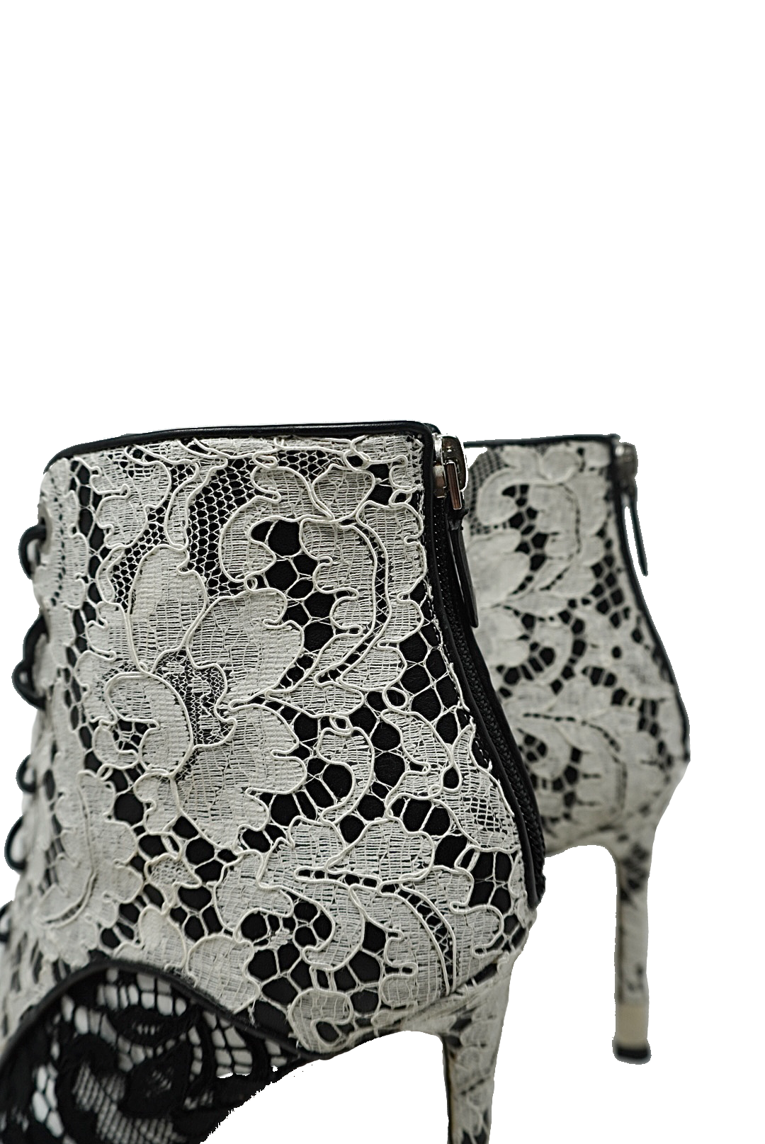 Givenchy Floral Lace Peep Toe Booties
