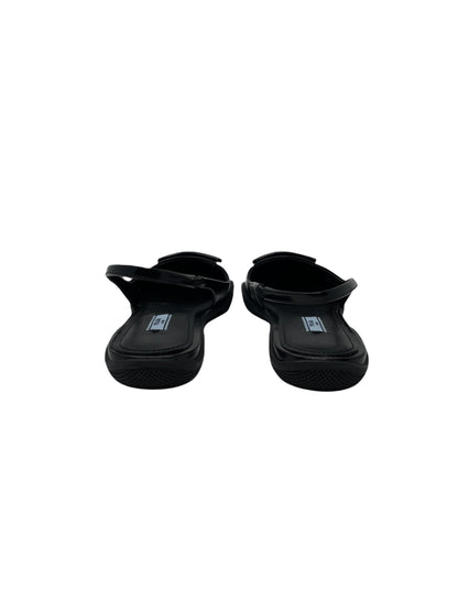 Prada Brushed Leather Slingback Ballerinas